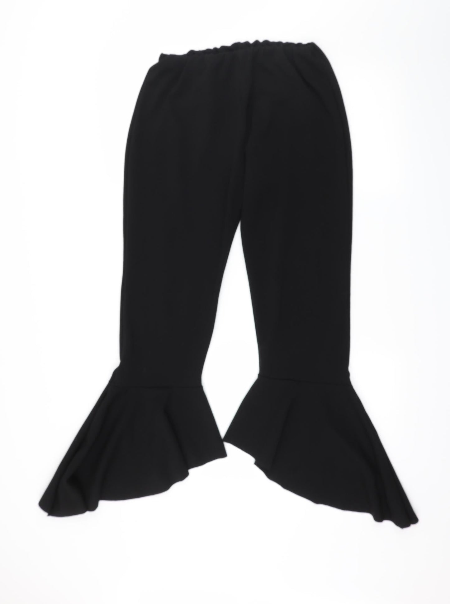 Womens UK Size 14 Preworn Regular Fit  Black Trousers