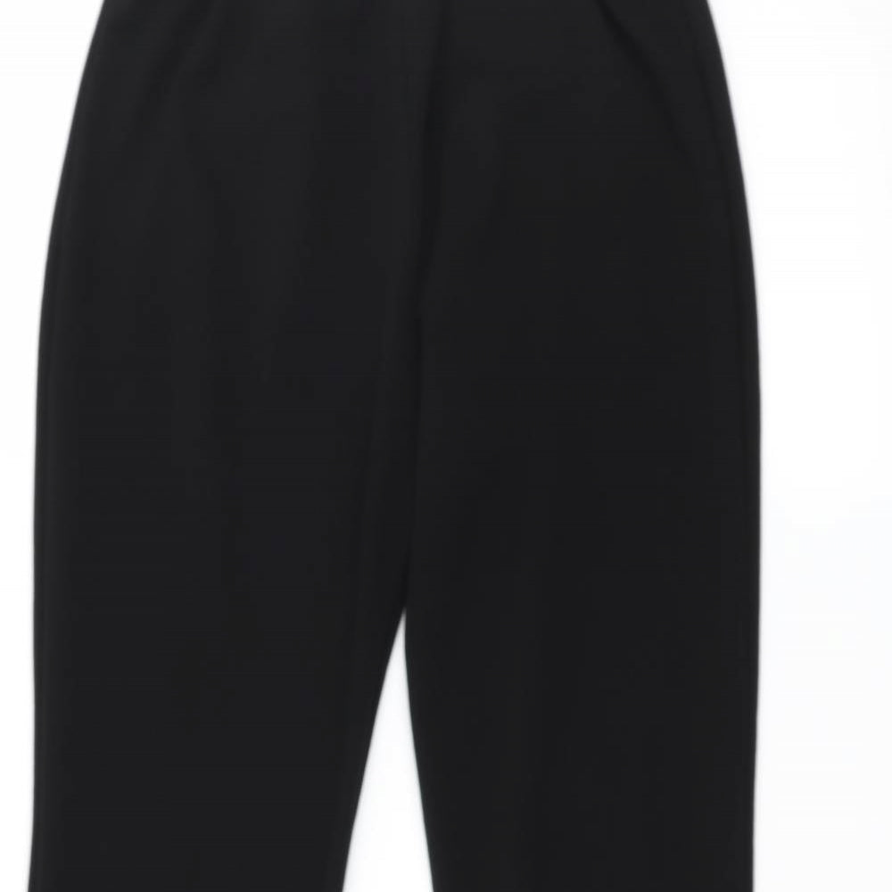 Womens UK Size 14 Preworn Regular Fit  Black Trousers