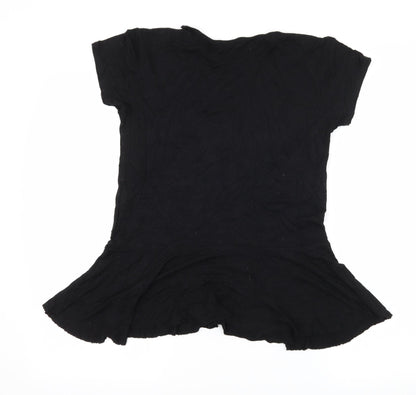 Miss Faceless Womens Black  Jersey Basic T-Shirt Size M