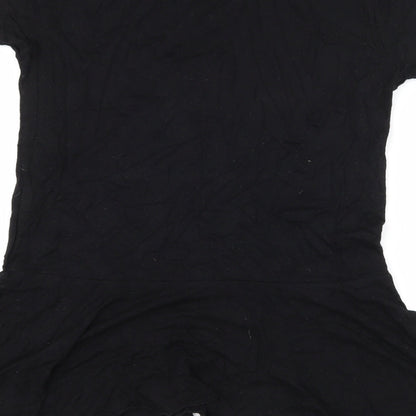 Miss Faceless Womens Black  Jersey Basic T-Shirt Size M