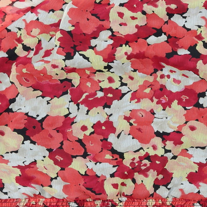 AGB Womens Multicoloured Floral  Basic Blouse Size L