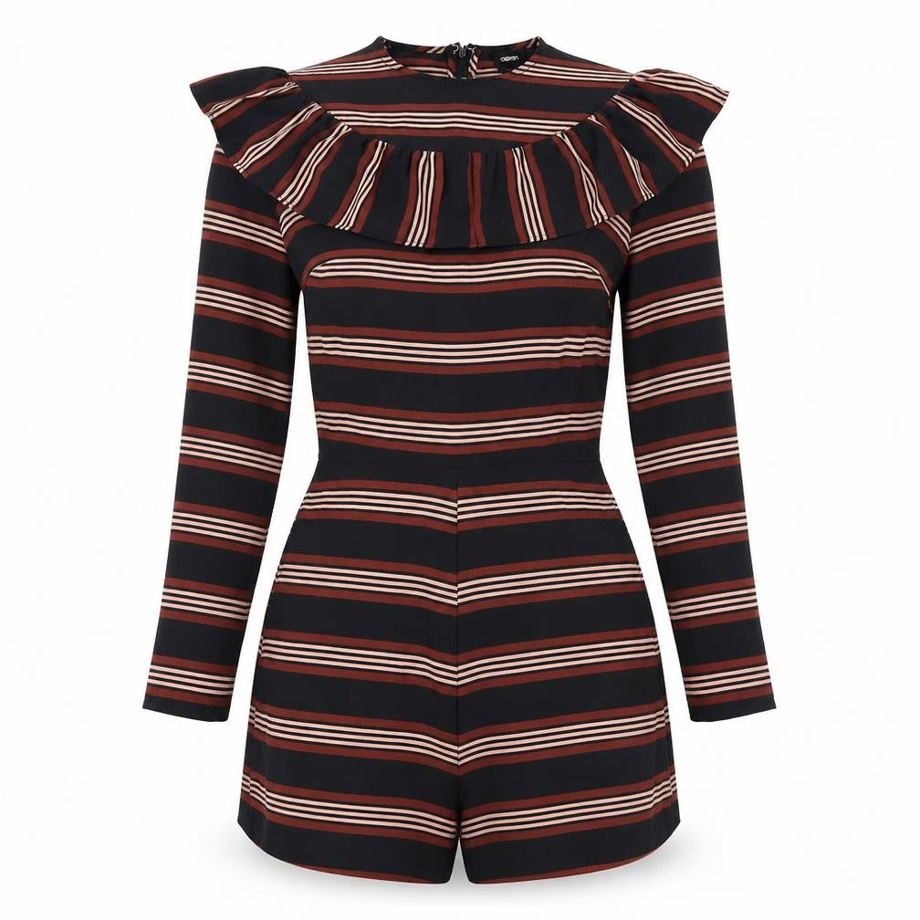 Womens UK Size 8 ASOS One-Piece Black Playsuit