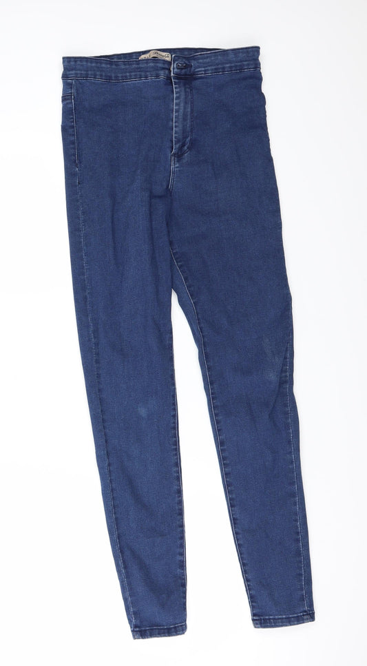 Denim & Co. Womens Blue  Denim Skinny Jeans Size 10 L28 in