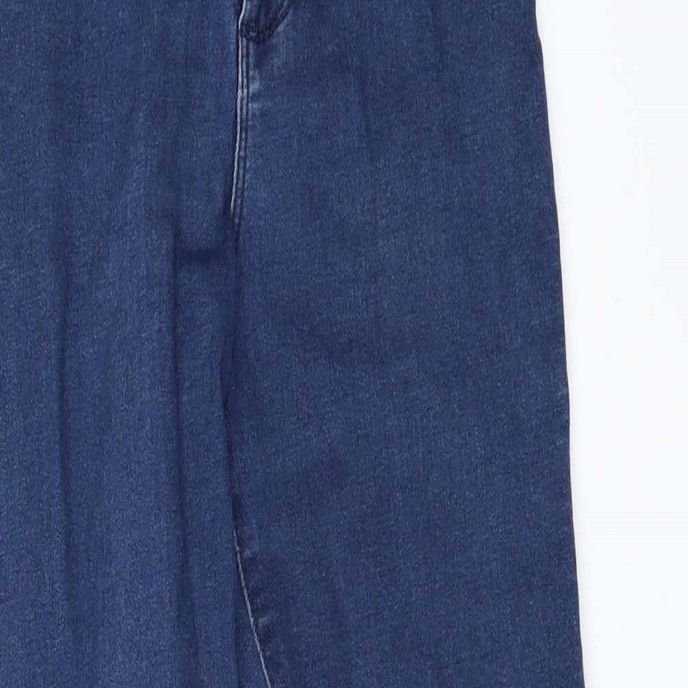 Denim & Co. Womens Blue  Denim Skinny Jeans Size 10 L28 in