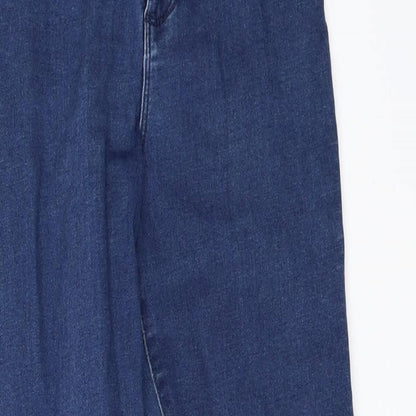 Denim & Co. Womens Blue  Denim Skinny Jeans Size 10 L28 in