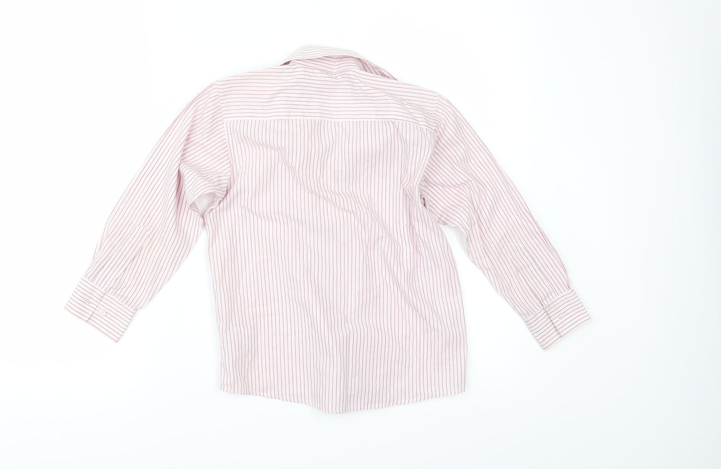 Duck & Dodge Boys Red Striped  Basic Button-Up Size 6 Years