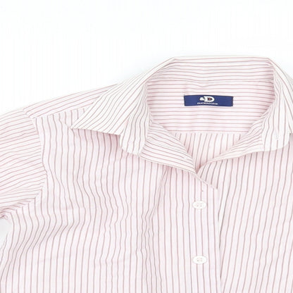 Duck & Dodge Boys Red Striped  Basic Button-Up Size 6 Years