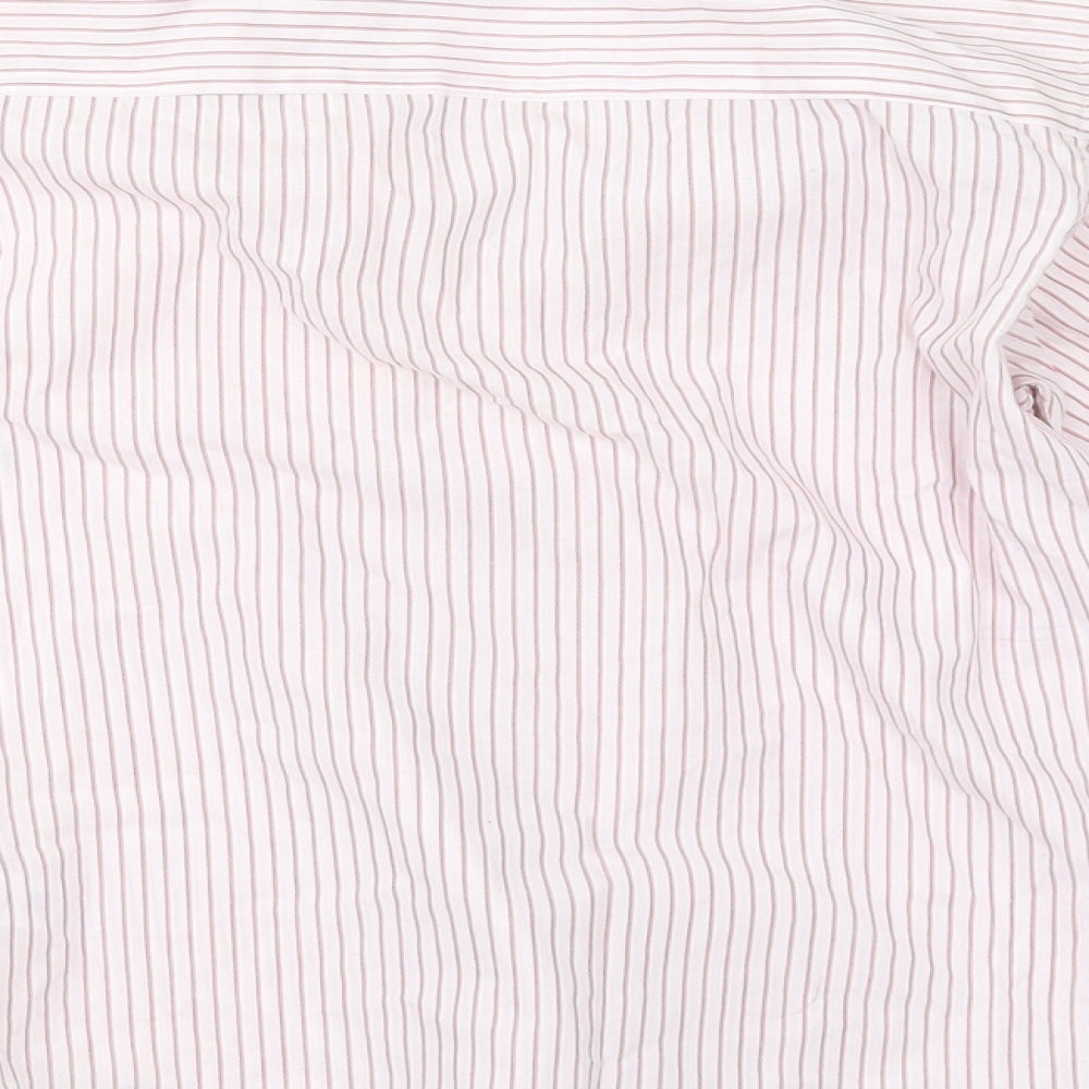 Duck & Dodge Boys Red Striped  Basic Button-Up Size 6 Years