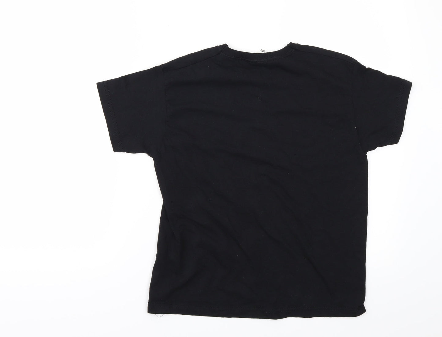 Fruit of the Loom Girls Black   Basic T-Shirt Size 7-8 Years