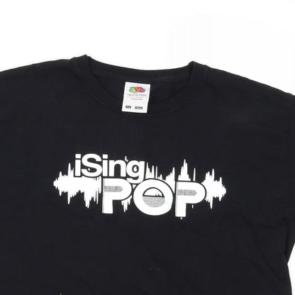 Fruit of the Loom Girls Black   Basic T-Shirt Size 7-8 Years