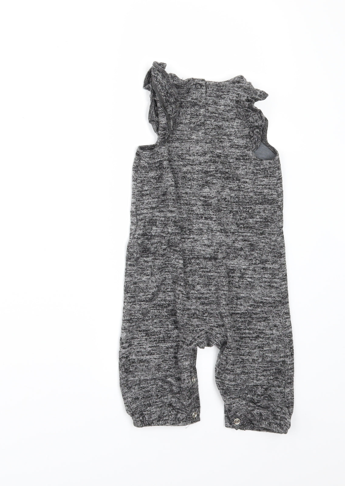 F&F Girls Grey   Babygrow One-Piece Size 6-9 Months  - CHRISMTAS