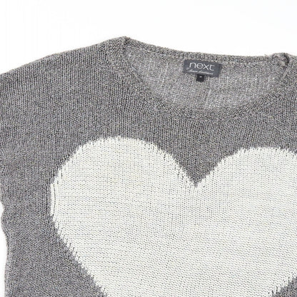 NEXT Womens Silver   Pullover Jumper Size 10