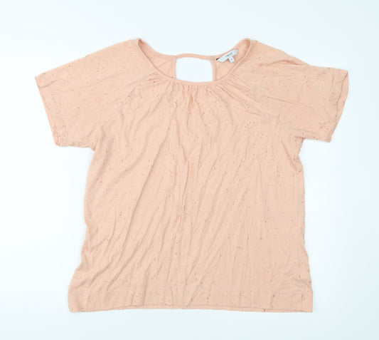 Womens UK Size 12 NEXT Pink Basic Blouse