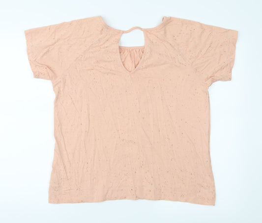 Womens UK Size 12 NEXT Pink Basic Blouse