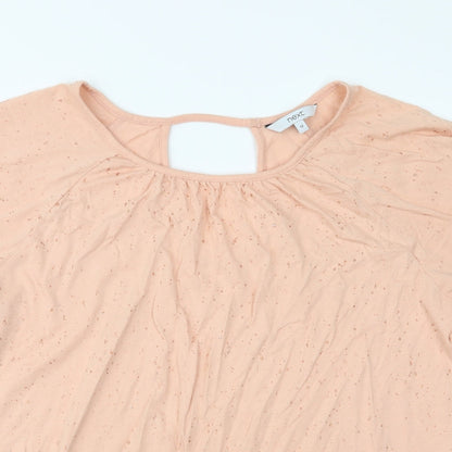 Womens UK Size 12 NEXT Pink Basic Blouse