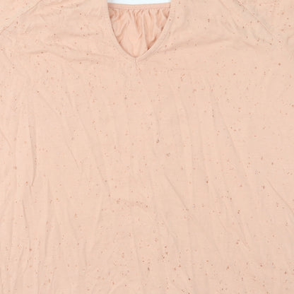 Womens UK Size 12 NEXT Pink Basic Blouse