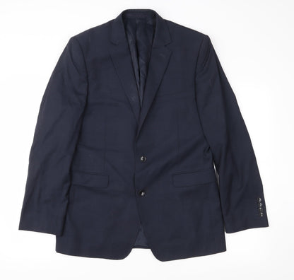 Mens UK Size 40 Preworn Regular Blue Suit Jacket