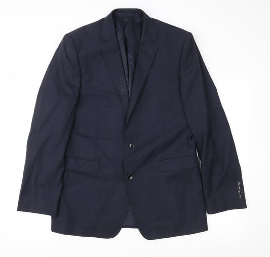 Mens UK Size 40 Preworn Regular Blue Suit Jacket
