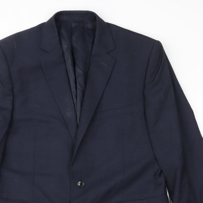 Mens UK Size 40 Preworn Regular Blue Suit Jacket