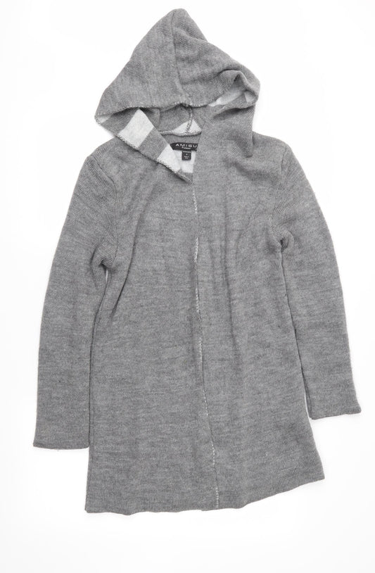 Amisu Womens Grey  Knit Cardigan Jumper Size S
