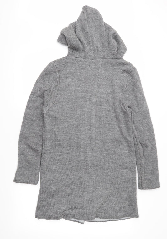 Amisu Womens Grey  Knit Cardigan Jumper Size S