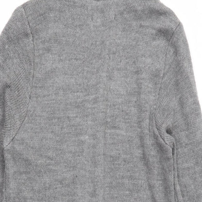 Amisu Womens Grey  Knit Cardigan Jumper Size S