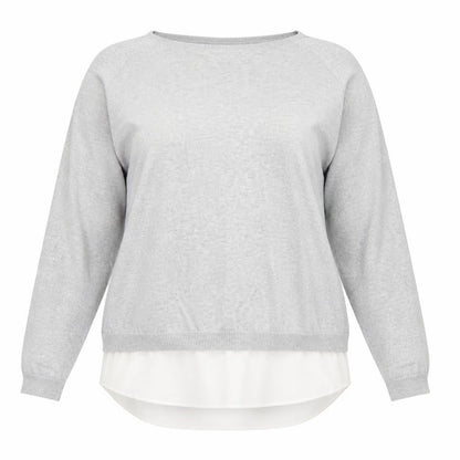 Only Womens Grey  Knit Pullover Jumper Size L