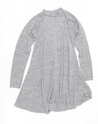 Bonnie & Clyde Womens Grey  Jersey Fit & Flare  Size 10