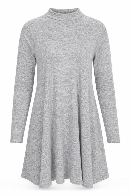 Bonnie & Clyde Womens Grey  Jersey Fit & Flare  Size 10