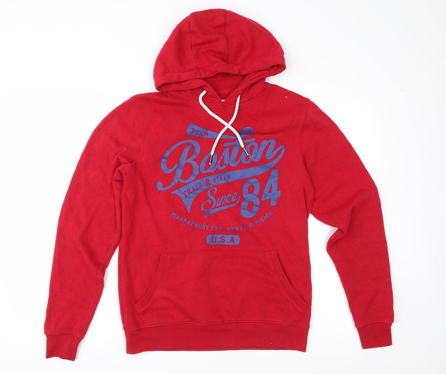 Mens UK Size XS Cedar Wood State Red Pullover Hoodie