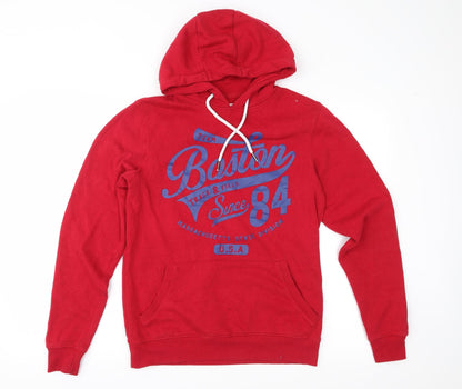Mens UK Size XS Cedar Wood State Red Pullover Hoodie