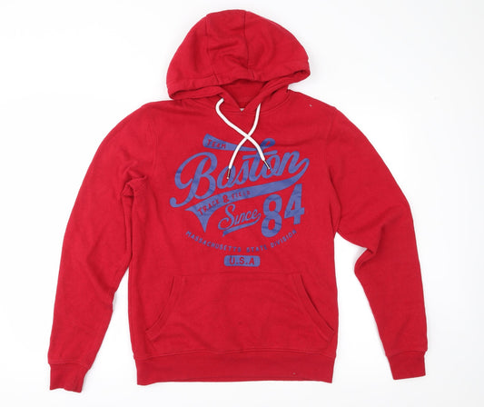 Mens UK Size XS Cedar Wood State Red Pullover Hoodie