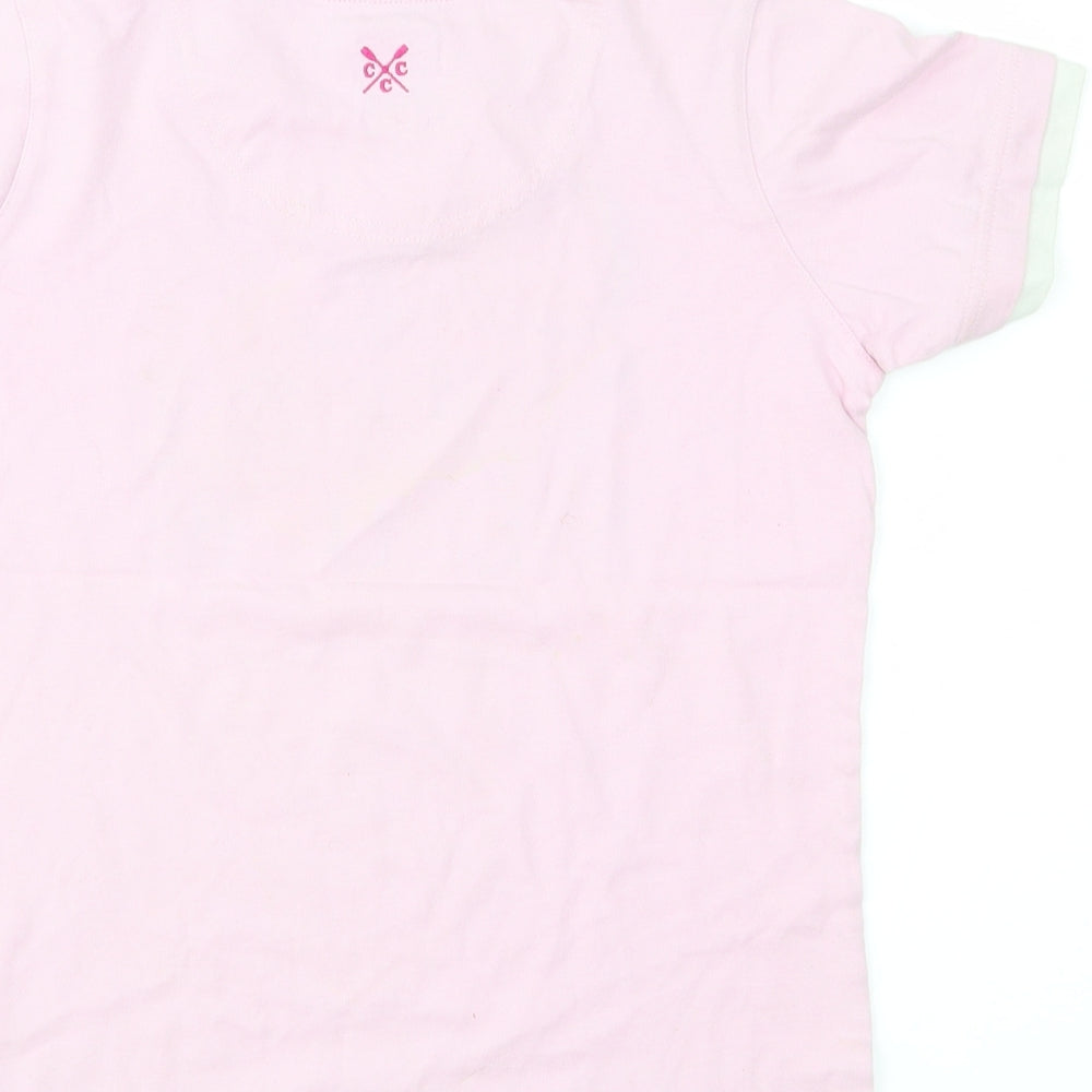 Crew Clothing Girls Pink  Jersey Basic T-Shirt Size 7 Years