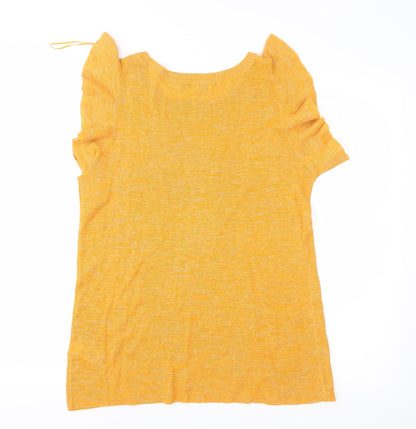 NEXT Womens Orange  Knit Pullover Jumper Size 14