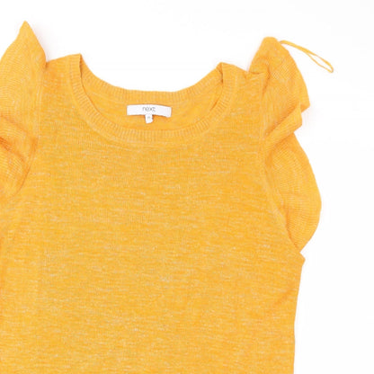 NEXT Womens Orange  Knit Pullover Jumper Size 14