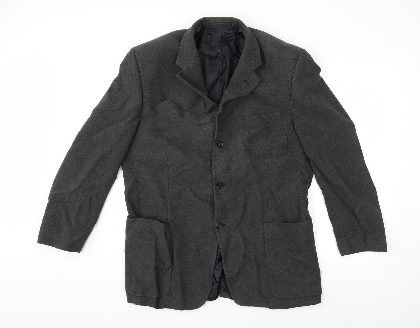 Mens UK Size 42 Preworn Regular Grey Suit Jacket