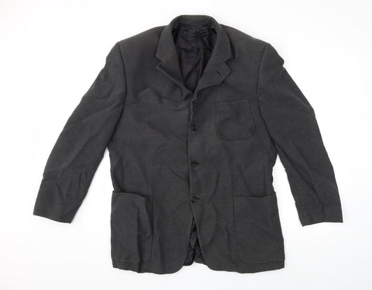 Mens UK Size 42 Preworn Regular Grey Suit Jacket