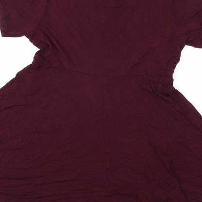 Boohoo Womens Red   Fit & Flare  Size 8