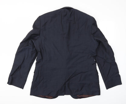 Mens UK Size 46 Preworn Regular Blue Suit Jacket