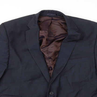 Mens UK Size 46 Preworn Regular Blue Suit Jacket