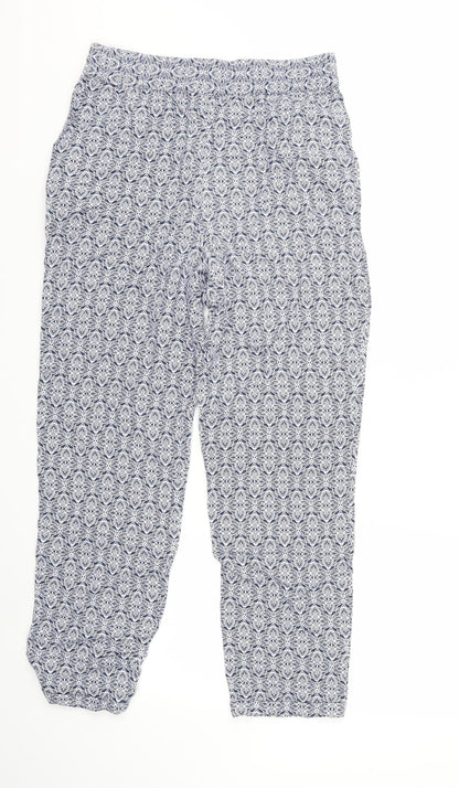 Womens UK Size 10 Marks and Spencer Regular Fit  Blue Trousers