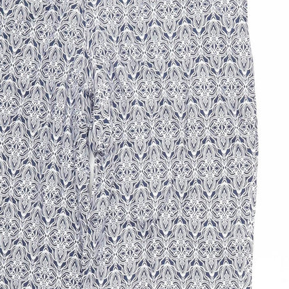Womens UK Size 10 Marks and Spencer Regular Fit  Blue Trousers