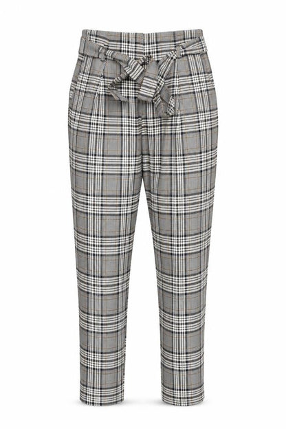 RIVER IS Womens Grey Check  Trousers  Size 10 L25 in
