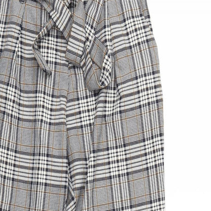 RIVER IS Womens Grey Check  Trousers  Size 10 L25 in
