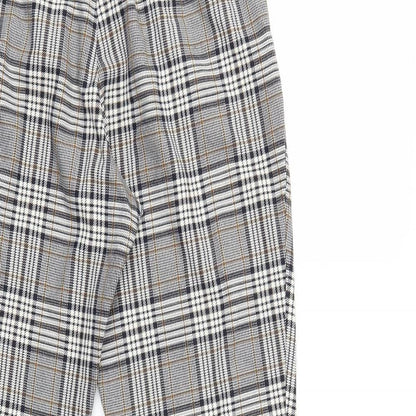 RIVER IS Womens Grey Check  Trousers  Size 10 L25 in
