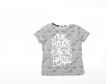H&M Boys Grey   Basic T-Shirt Size 13 Years
