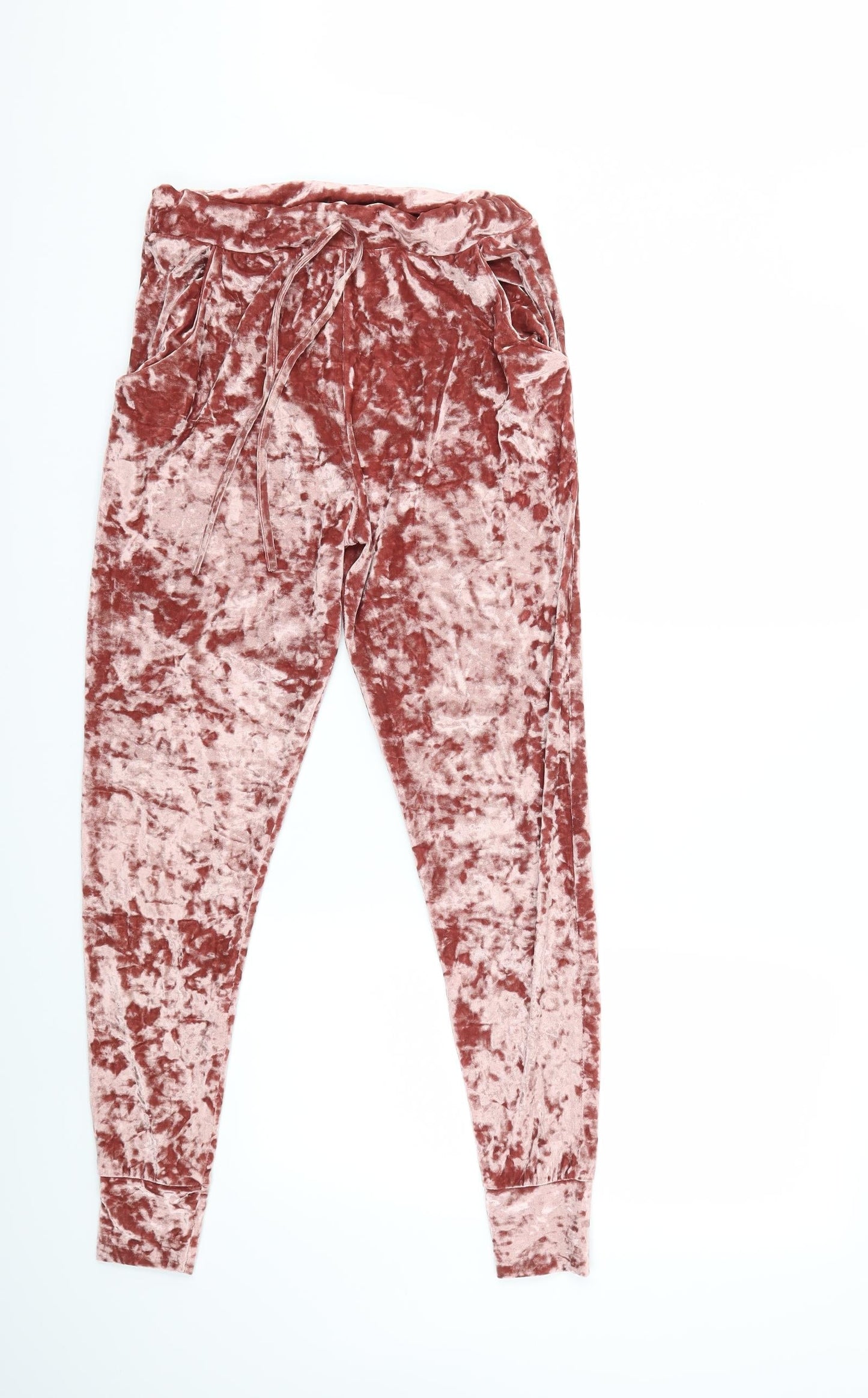 Womens UK Size 30 in Preworn Regular Fit Sweatpants Pink Trousers