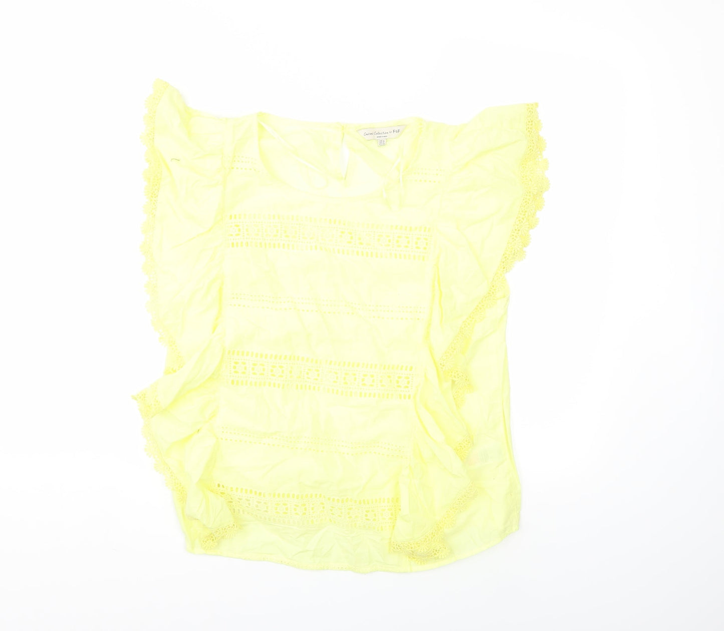 F&F Womens Yellow   Basic Blouse