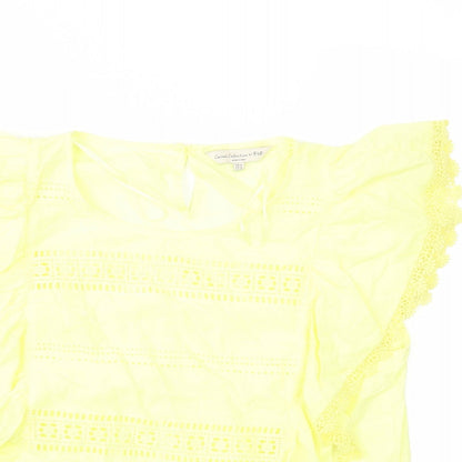 F&F Womens Yellow   Basic Blouse