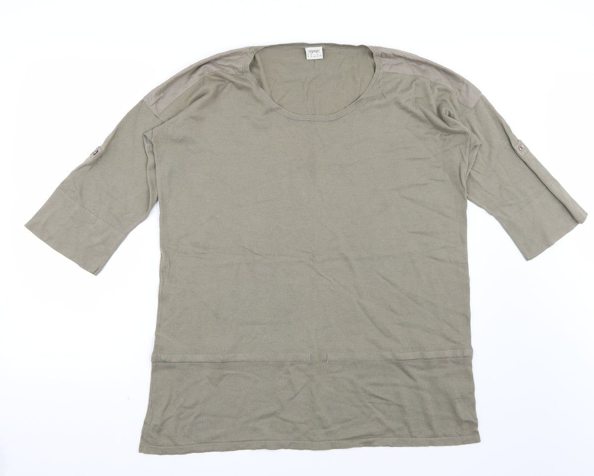 ESPRIT Womens Green   Pullover Jumper Size XL